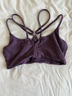 Bombshell Sportswear Purple Strappy Sports Bra
